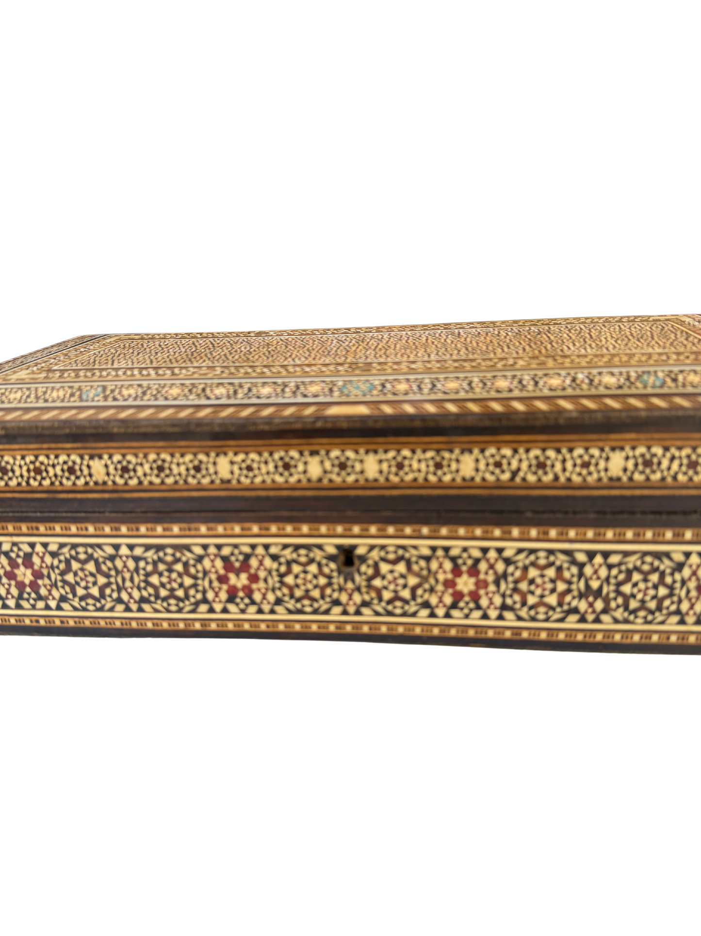 Fine Syrian or Moorish (Damascus) Micro-Mosaic Inlaid Jewelry or Document Box