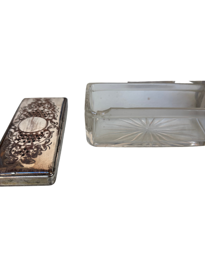 Fine Victorian Burled Walnut Vanity / Dressing Case with Silverplate Fittings, Secret Compartments, Hidden Documents, and Engraved Cartouche Dated 1891