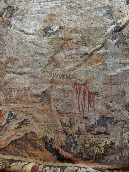 19th C French Aubusson Style Verdure Woven Tapestry (10' x 14')