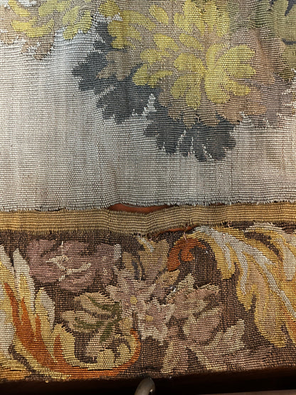 19th C French Aubusson Style Verdure Woven Tapestry (10' x 14')