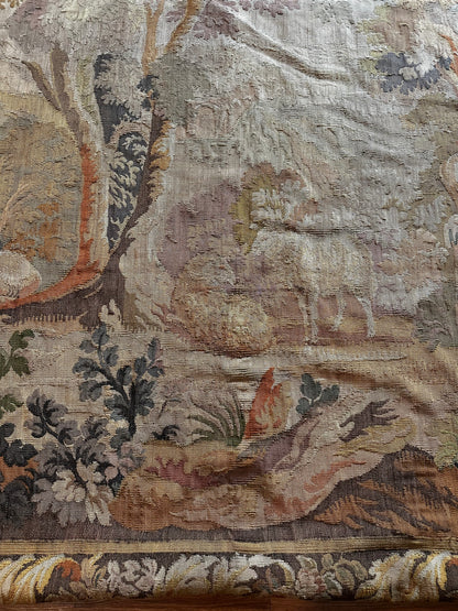 19th C French Aubusson Style Verdure Woven Tapestry (10' x 14')