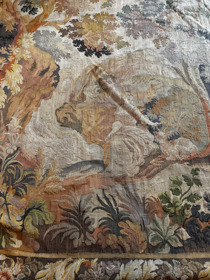 19th C French Aubusson Style Verdure Woven Tapestry (10' x 14')