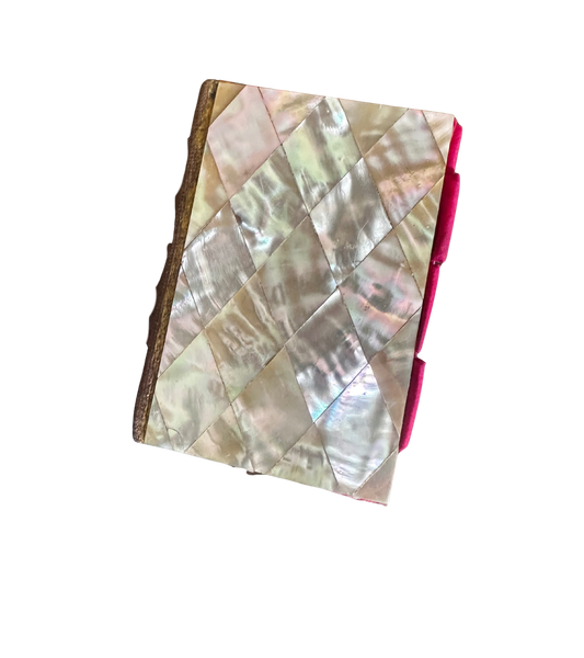 19th C French Mother of Pearl Card Holder / Coin Purse