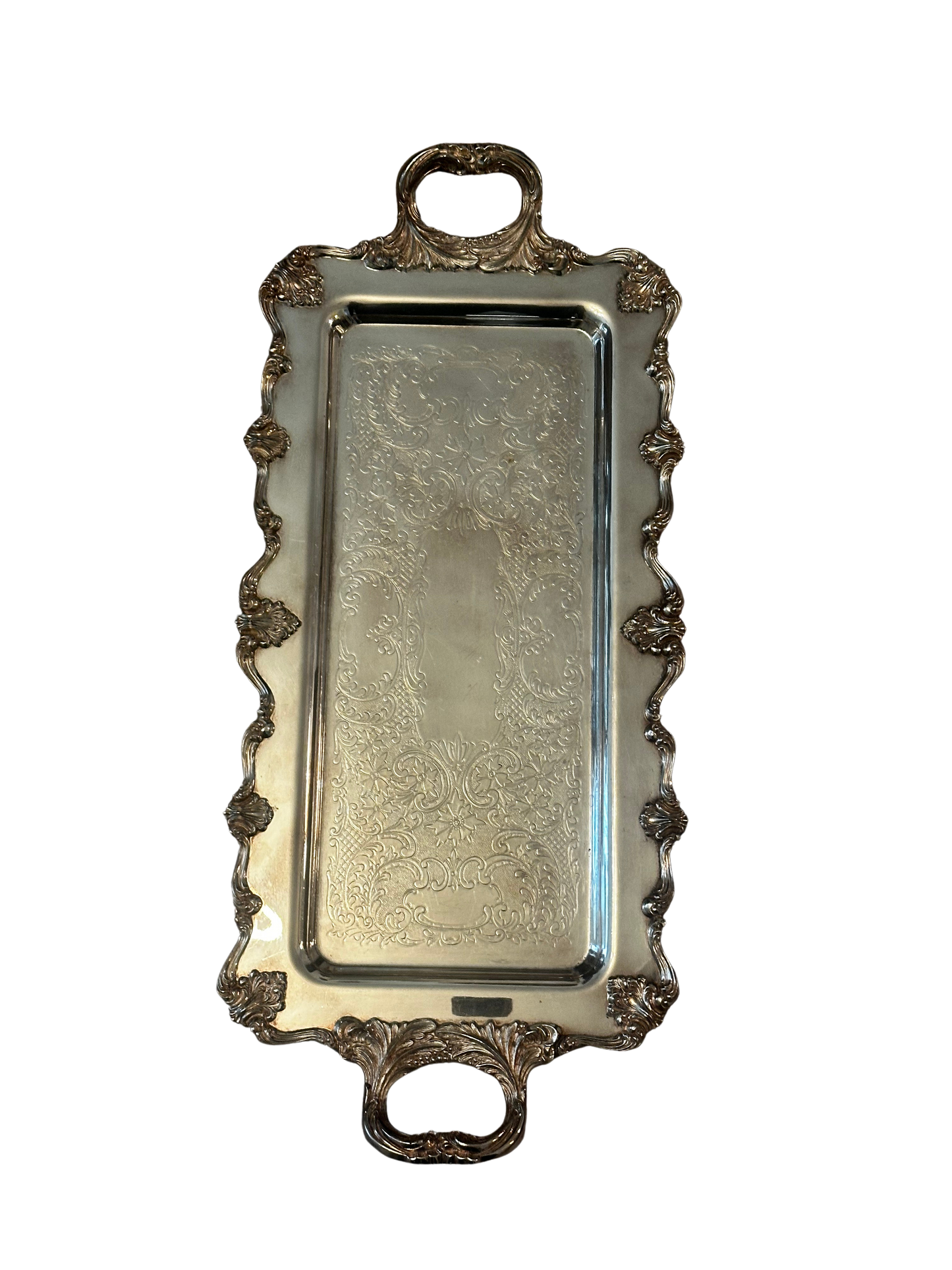 Large Silverplate Serving Tray by W and S / Blackinton and Co., Meriden, Connecticut