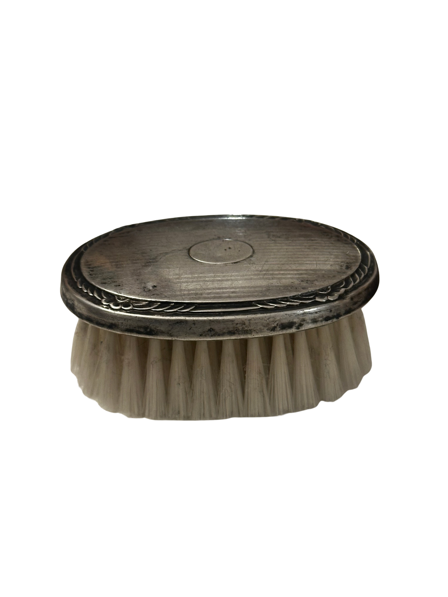 Sterling Silver Oval Grooming / Clothes Brush
