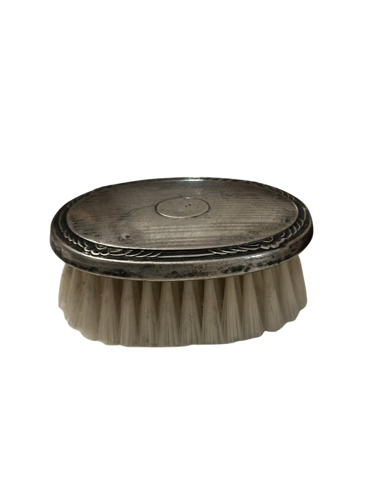 Sterling Silver Oval Grooming / Clothes Brush