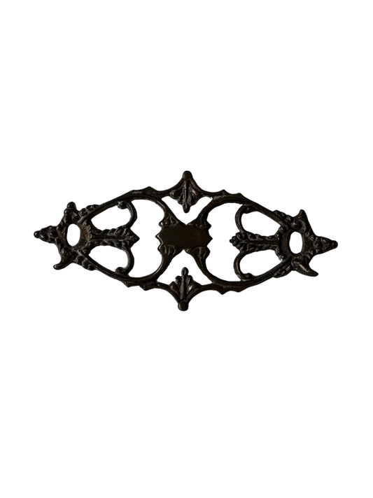 19th Century Rococo Revival Brass Furniture Escutcheon Plate