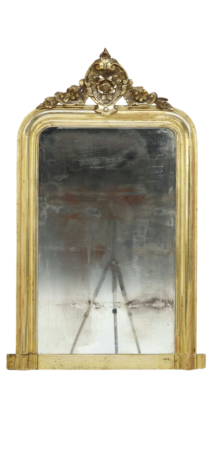 19th C French Louis Philippe Period Giltwood Mirror