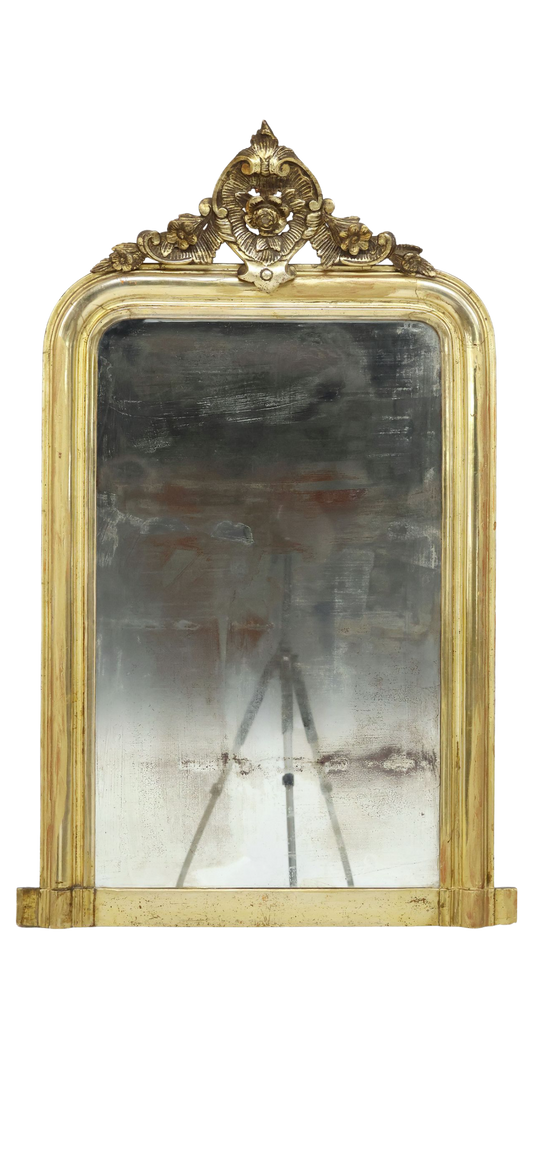 19th C French Louis Philippe Period Giltwood Mirror