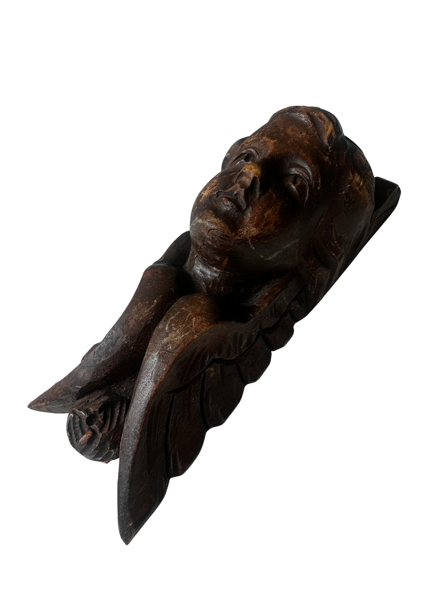 Carved Wooden Cherub / Angel Architectural Salvage