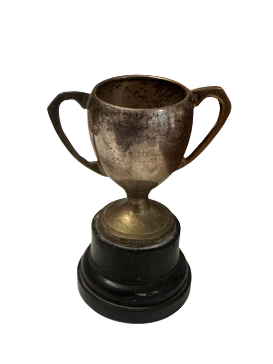 Vintage "LRC Smith Cup" Mini Trophy on Black Base (Engraved)
