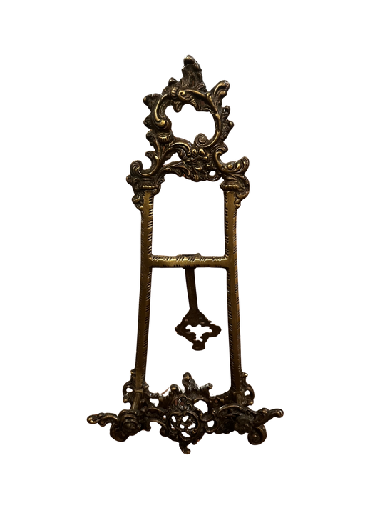 Vintage Rococo Style Brass Display Easel