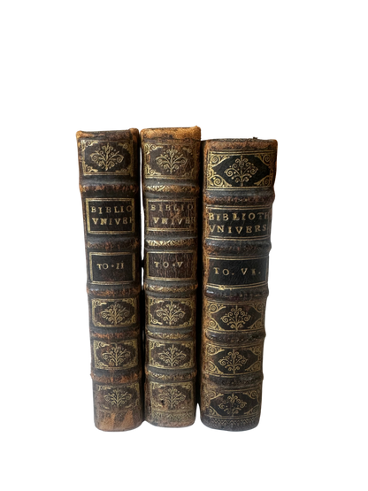 Late 17th Century Dutch Scholarly Volumes - Bibliotheque Universelle et Historique (1687), Three Volumes