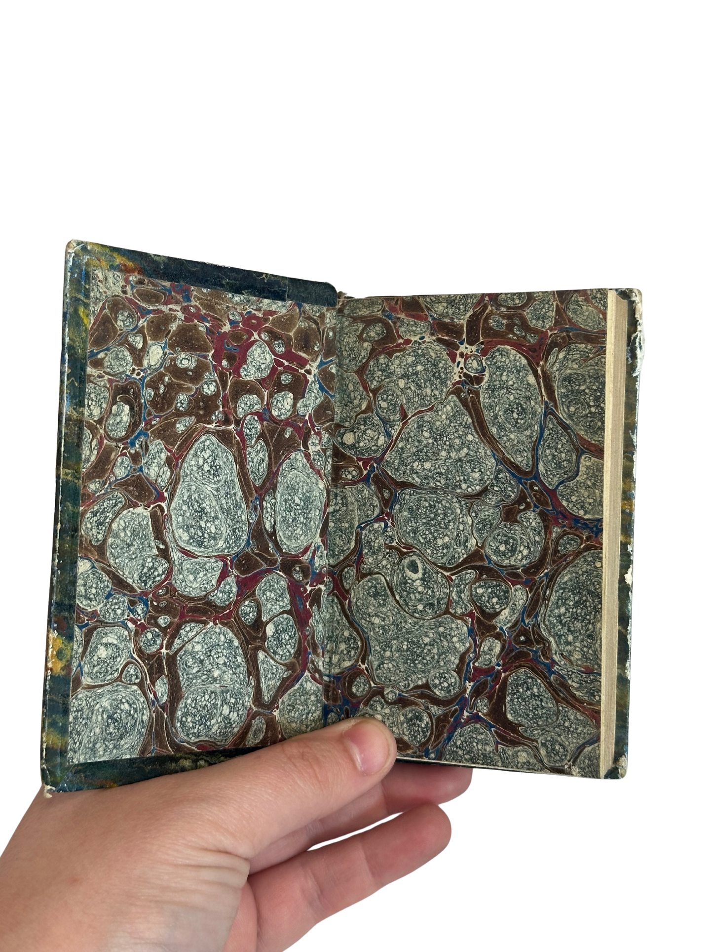 1827 Miniature French Leather-Spine Volume — Corinne ou l’Italie, Tome Cinquième by Mme de Staël