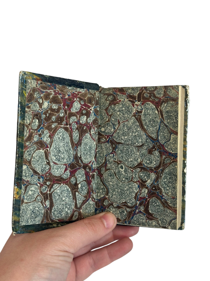 1827 Miniature French Leather-Spine Volume — Corinne ou l’Italie, Tome Cinquième by Mme de Staël