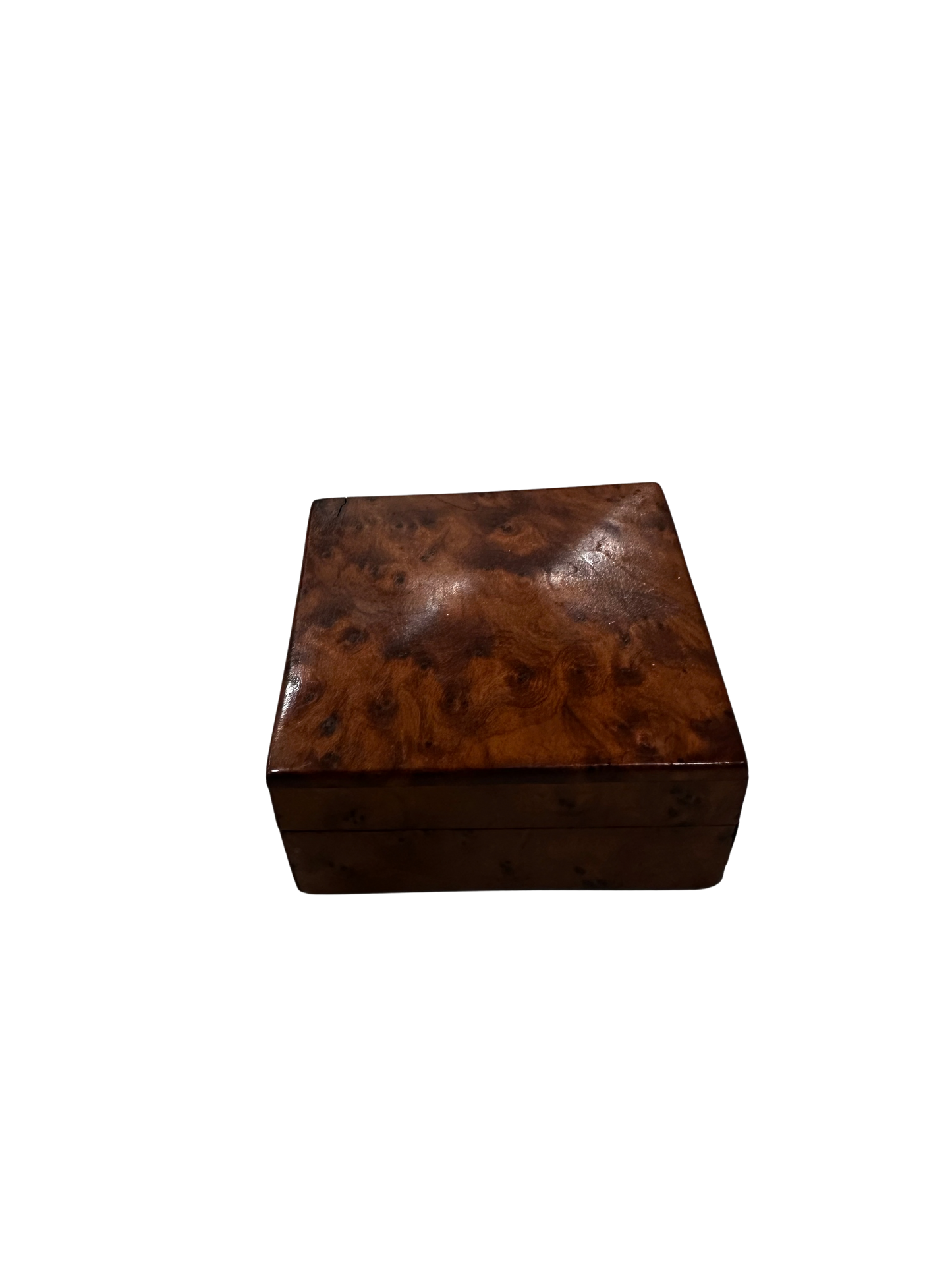 Vintage Small Burl Wood Box