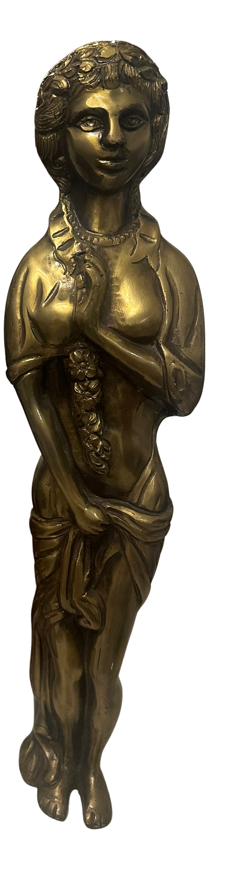 Monumental Bronze Art Nouveau Figural Architectural Caryatid Mount