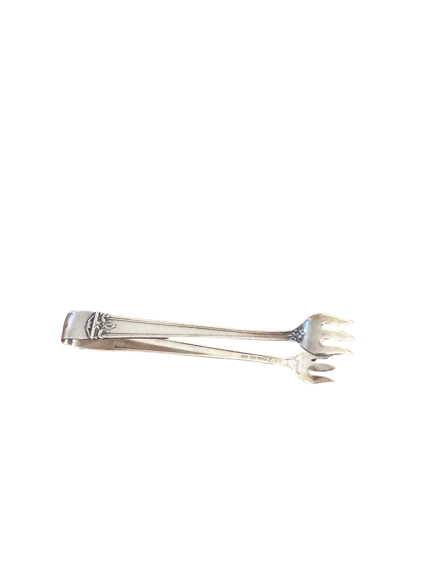 J.S. Co. (Joseph Seymour Co.) Sterling Silver Sugar Tongs, Pat. 1921
