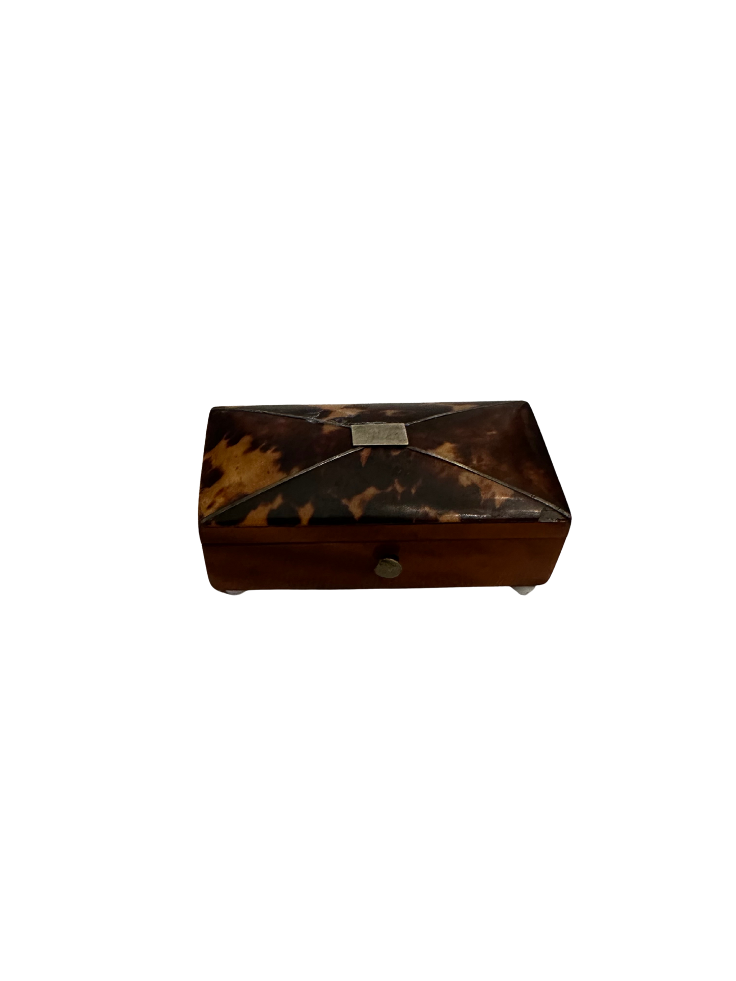 19th C Mini Tortoise Shell Snuff Box