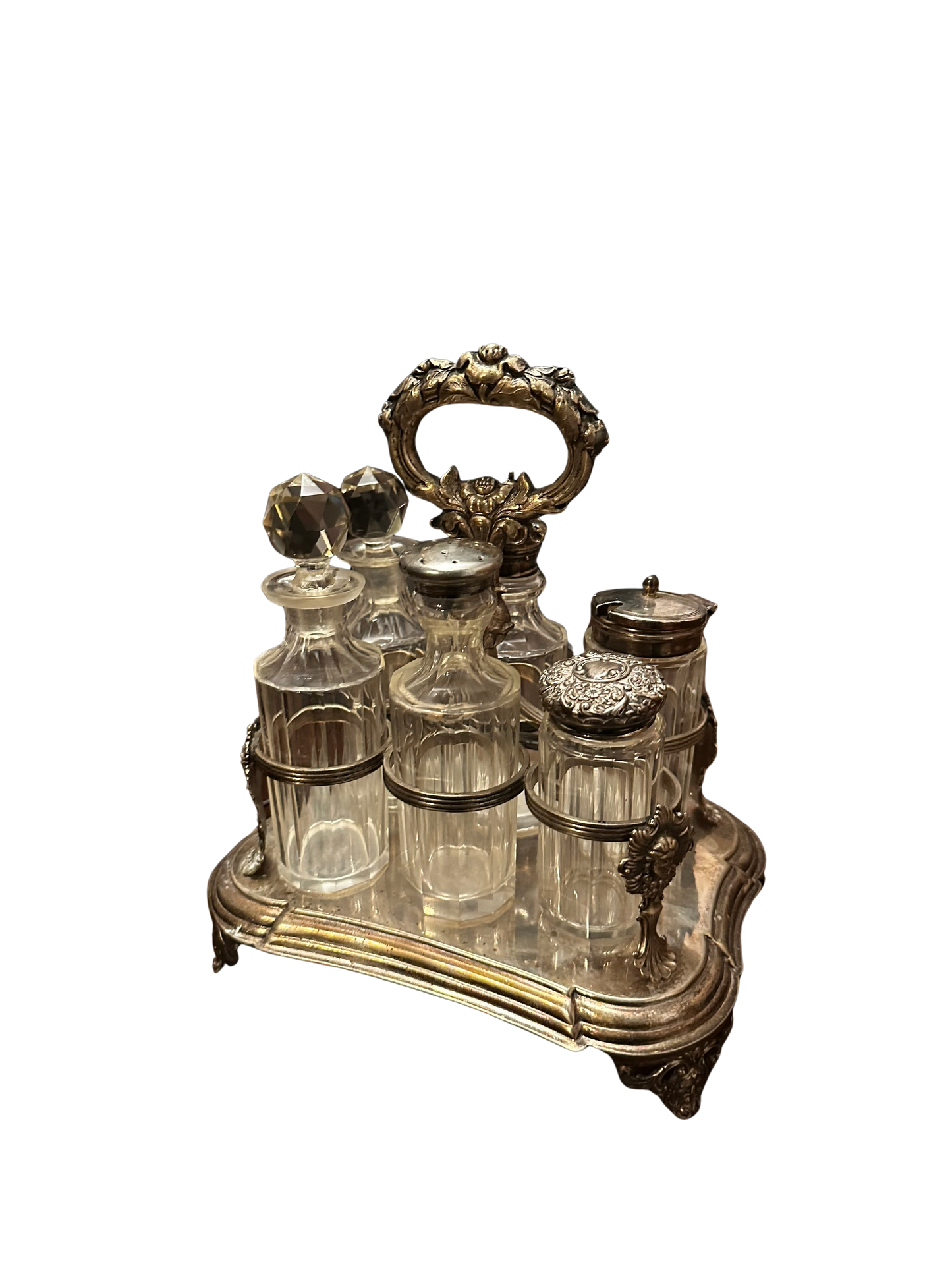 Zetna Silver Condiment/Cruet Set (British)