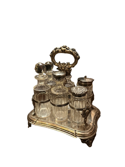 Zetna Silver Condiment/Cruet Set (British)