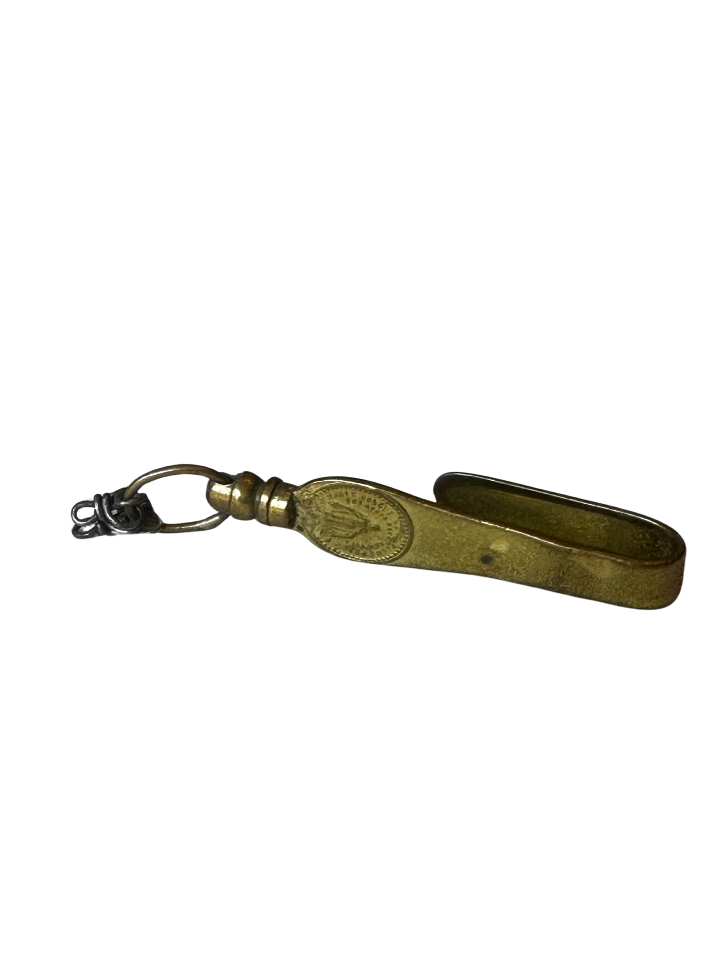 Antique Religious/Rosary Chatelaine Hook with Miraculous Medal Motif