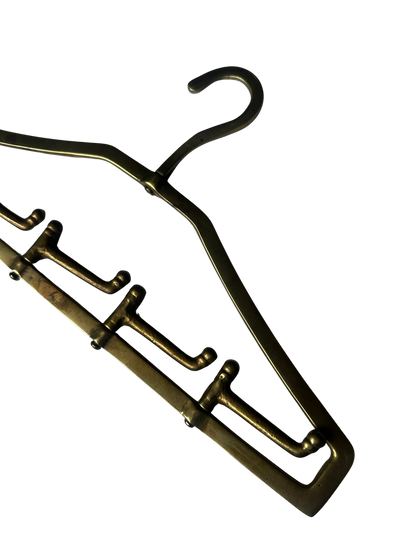 Vintage Brass Valet Tie and Belt Hanger