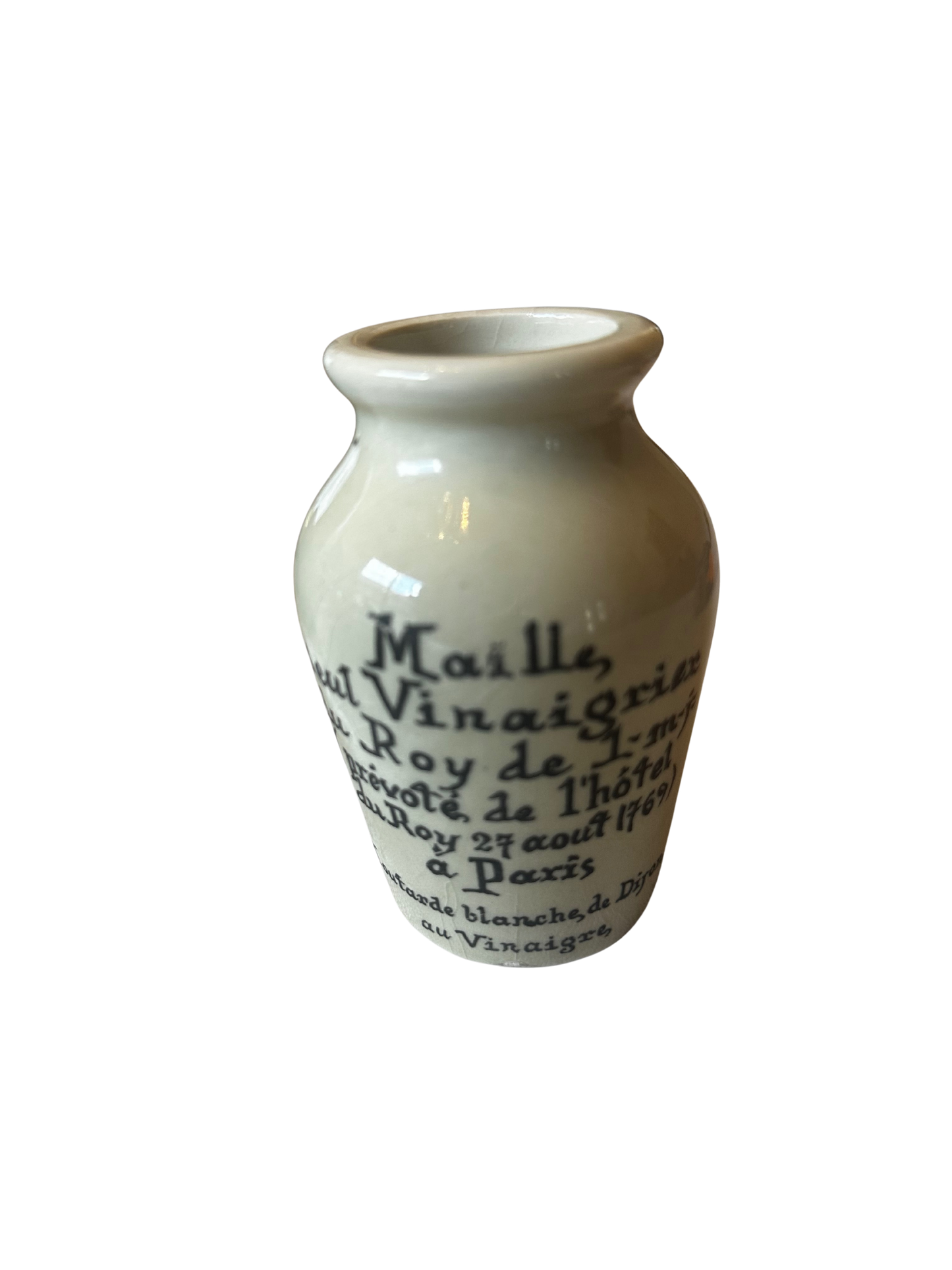 Vintage Maille Mustard Pot (Neutral Tone)