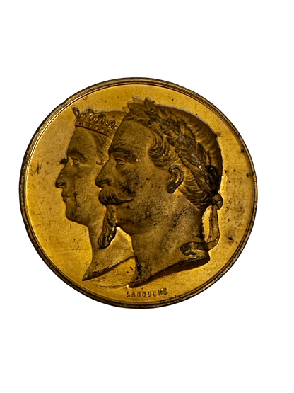 Second Empire Commemorative Medal - Napoleon III and Empress Eugenie, Exposition Universelle 1867