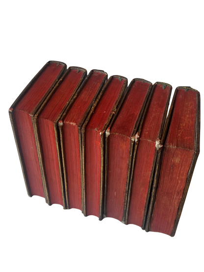 18th Century French Leather Bound Tacite - Annales (7 volumes; partial set)