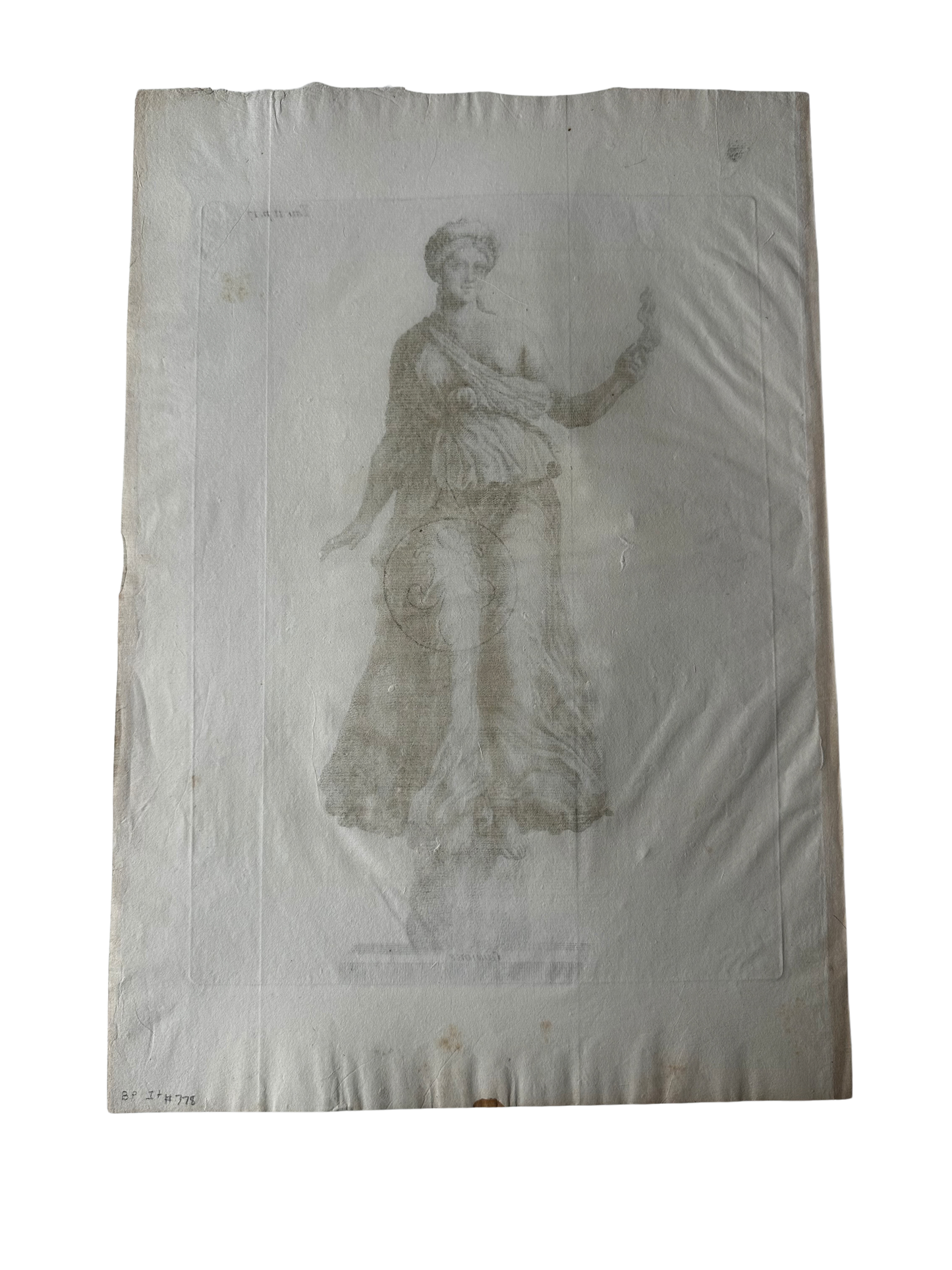 18th C Engraving of the Goddess Juno
