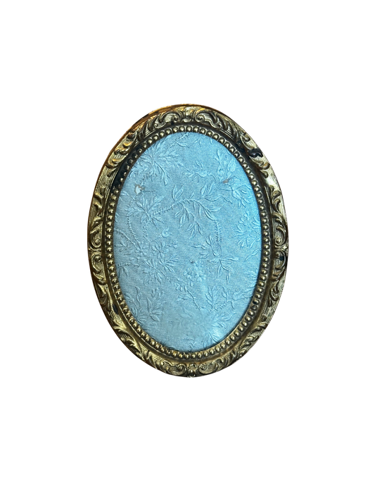 Early 20th C Brass Oval Frame