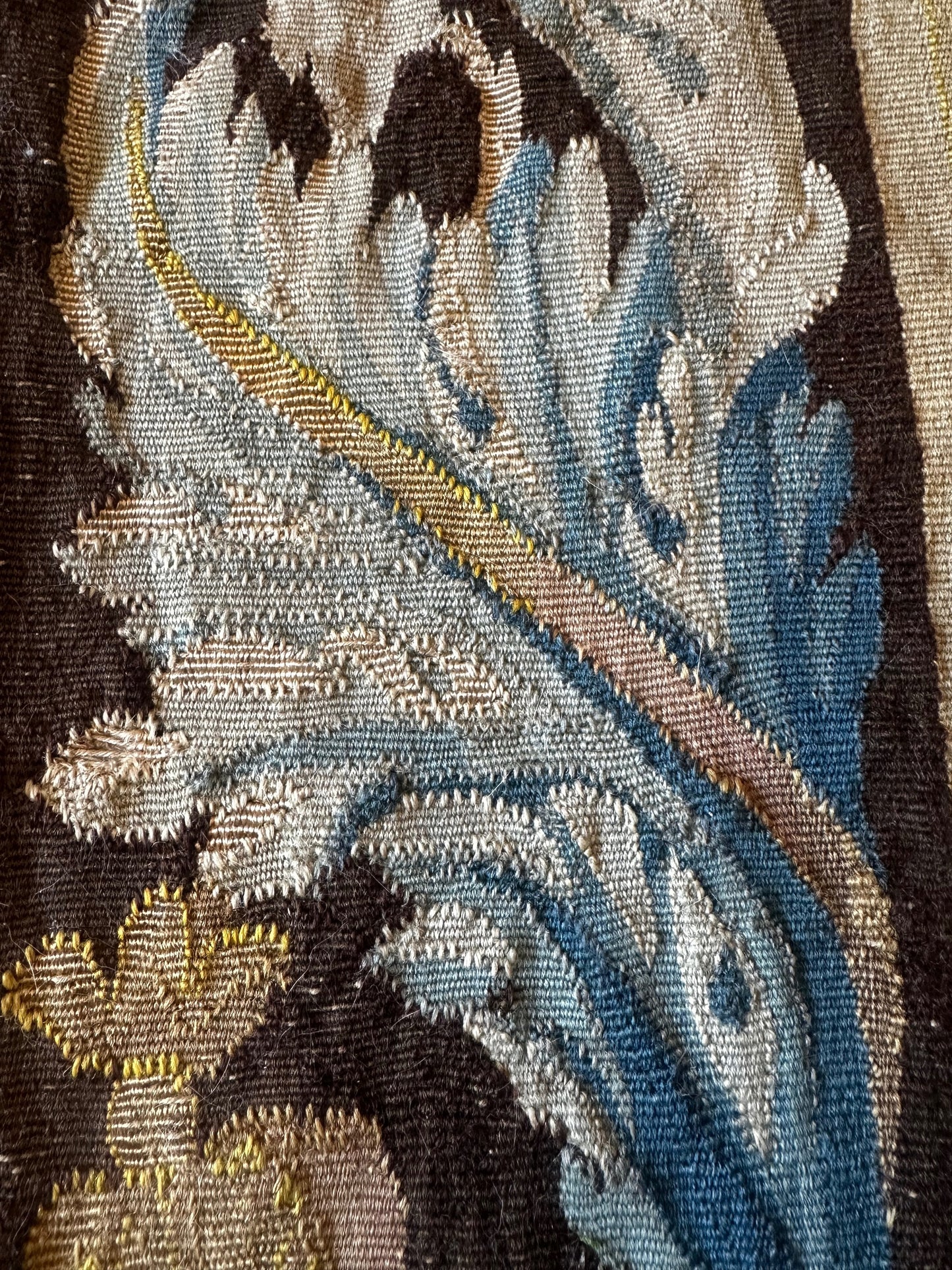 Antique Tapestry Border Fragments with Acanthus Motifs (Seamed)