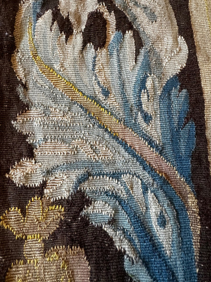 Antique Tapestry Border Fragments with Acanthus Motifs (Seamed)