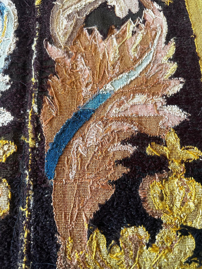 Antique Tapestry Border Fragments with Acanthus Motifs (Seamed)