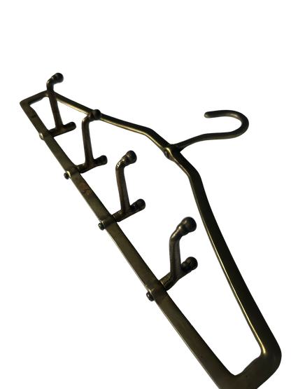 Vintage Brass Valet Tie and Belt Hanger