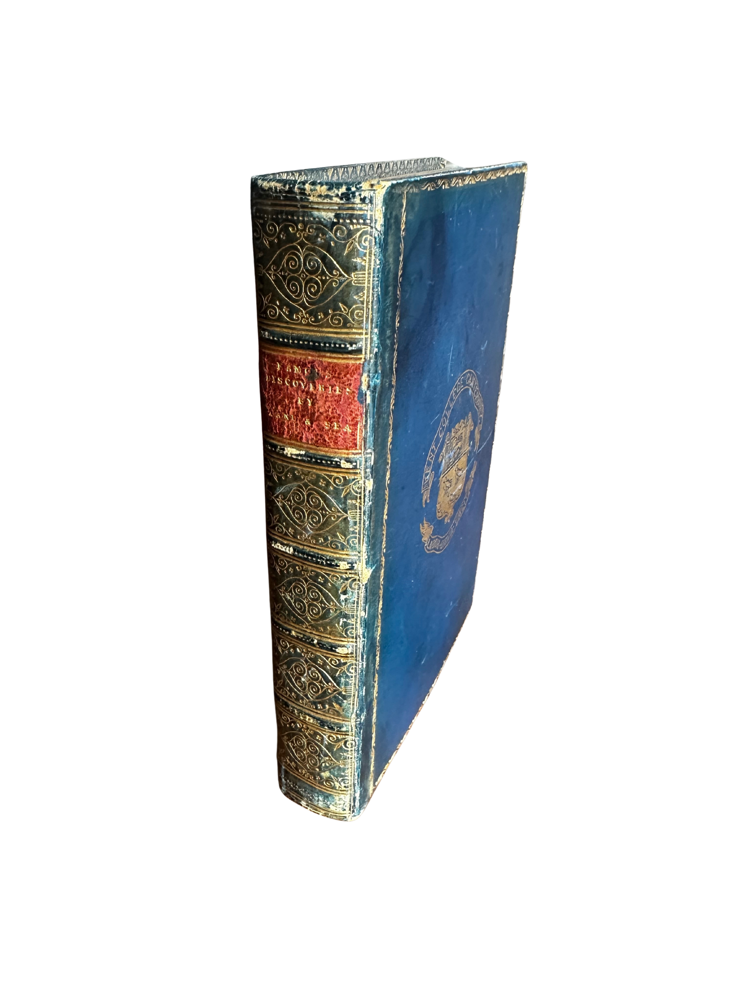 "Famous Discoveries by Land and Sea" (1911 Kent College Prize Binding)