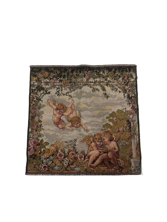 Cheurb/Putti Italian Square Vintage Tapestry