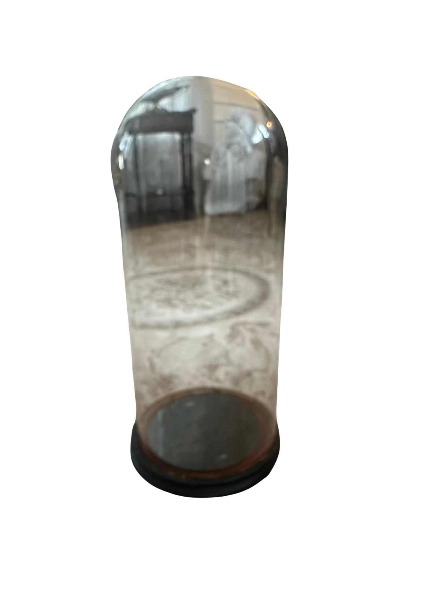 19th C French Glass Cylindrical Cloche