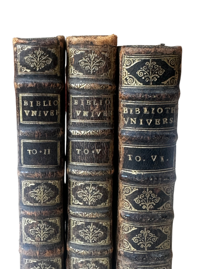 Late 17th Century Dutch Scholarly Volumes - Bibliotheque Universelle et Historique (1687), Three Volumes