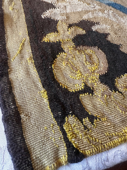 Antique Tapestry Border Fragments with Acanthus Motifs (Seamed)