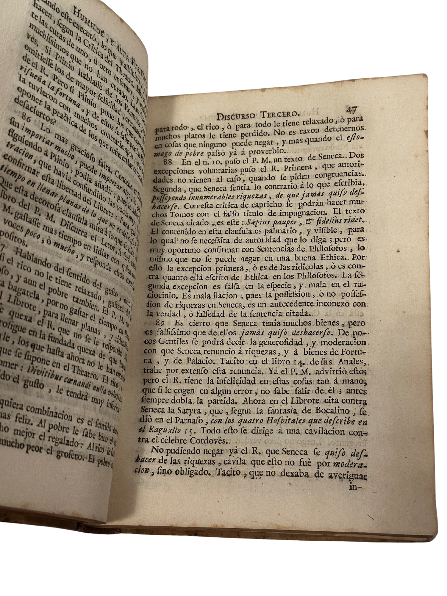 Vellum "Demonstracion Critico-Apolgetica de el Theatro Critico Universal" by Benito Jeronimo Feijoo (1757)
