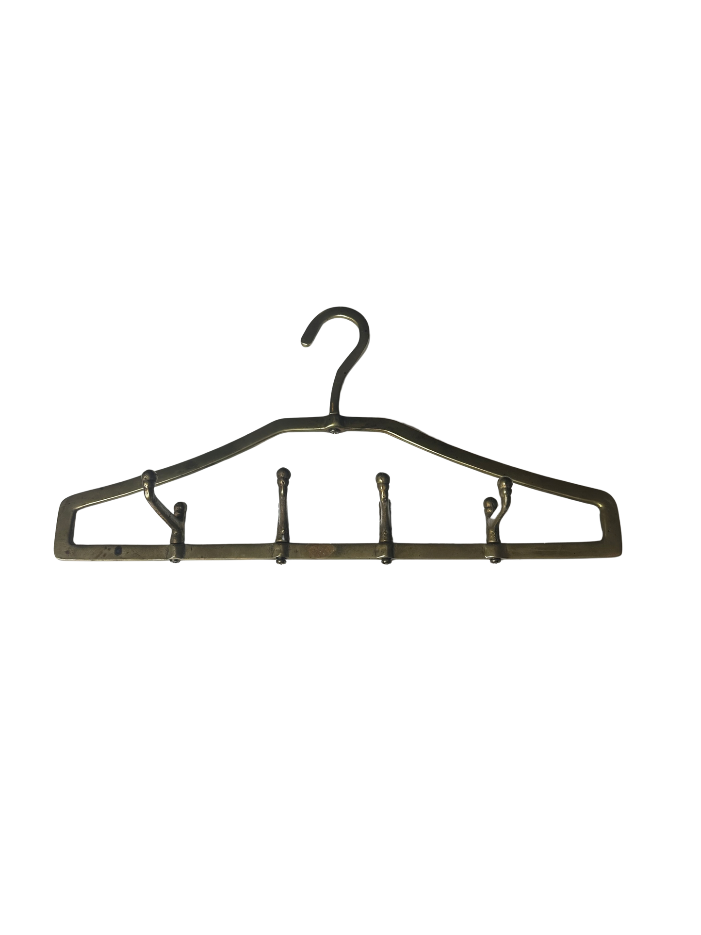 Vintage Brass Valet Tie and Belt Hanger