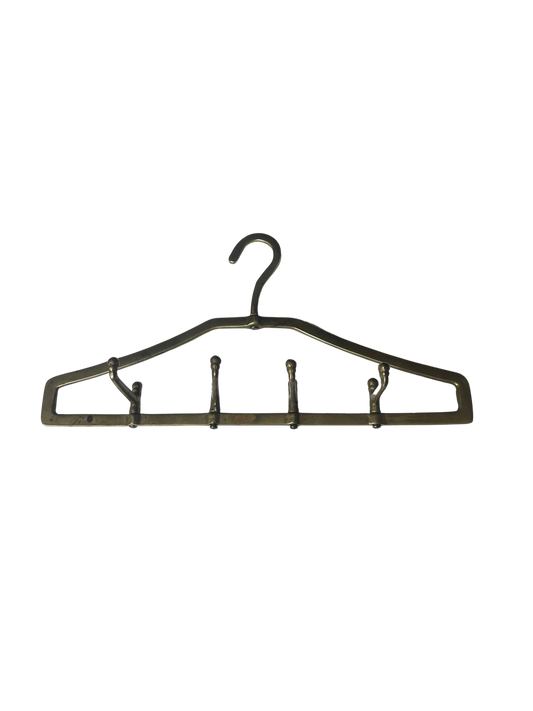 Vintage Brass Valet Tie and Belt Hanger
