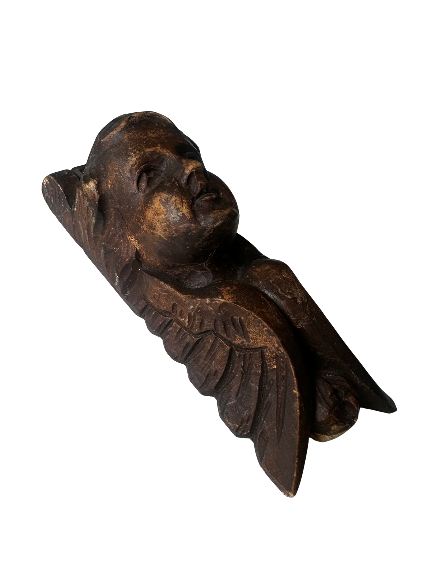 Carved Wooden Cherub / Angel Architectural Salvage
