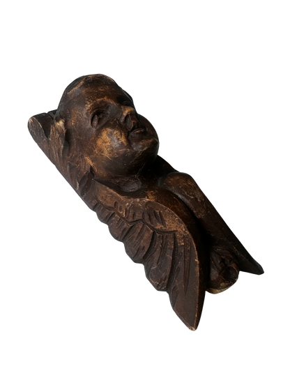 Carved Wooden Cherub / Angel Architectural Salvage