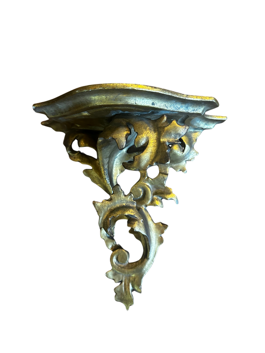 Late 19th/Early 20th C Louis XV/Rococo Style Italian Architectural Wall Bracket/Shelf (Larger)