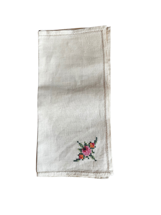 Cross Stitch Napkin Set (6)