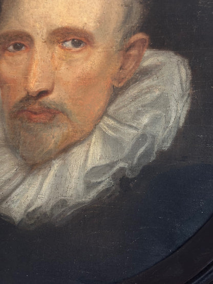 19th Century Oil on Canvas Portrait of Cornelius van der Geest (1577-1638)