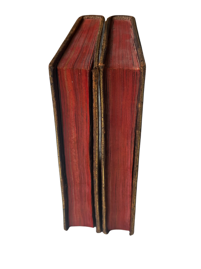 Set of 2 Antique Book Set of Poesias Depru (Complete)